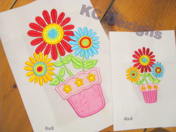 Spring Pot with Flowers