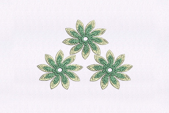 Swiveling Flowers Design